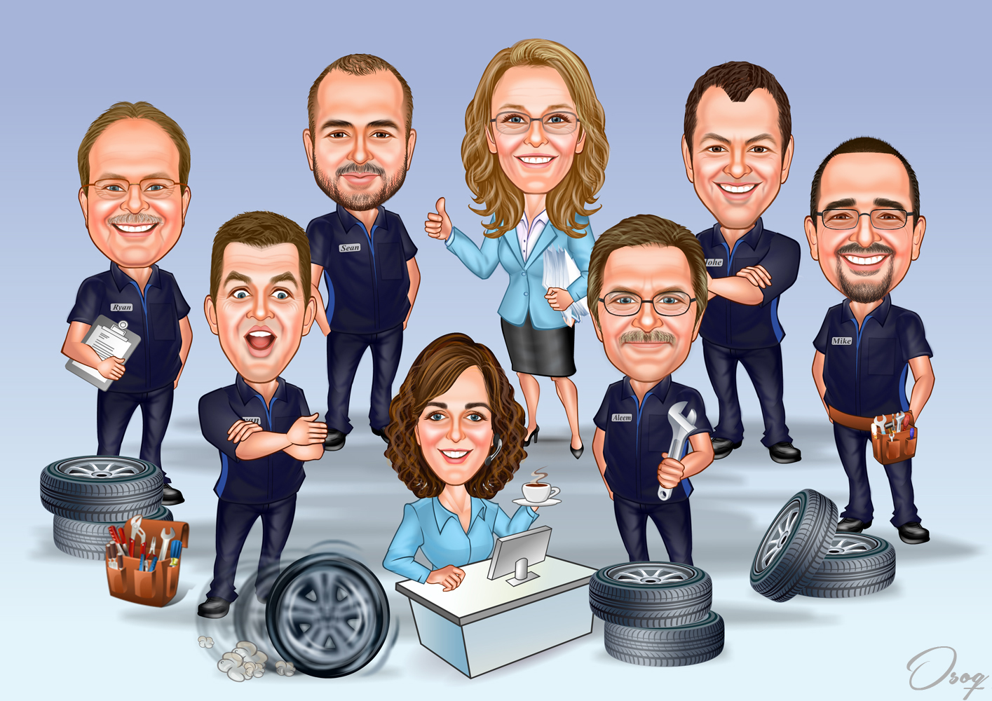 Group Caricatures