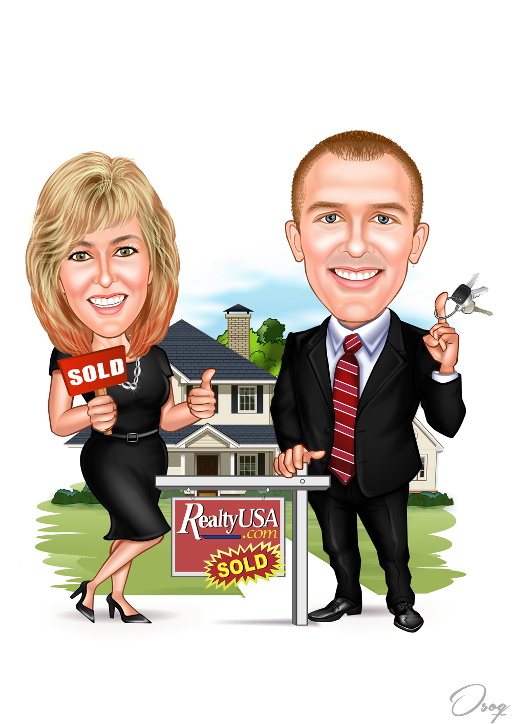 Real Estate Agent Couple Portraits