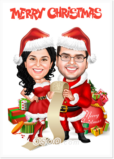 Christmas Gift Caricatures