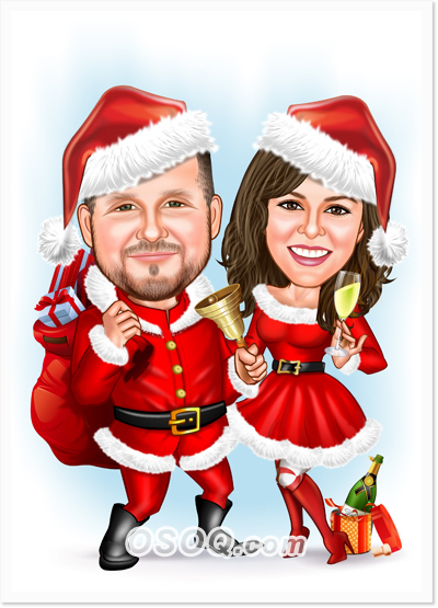 Christmas Personalized Caricatures