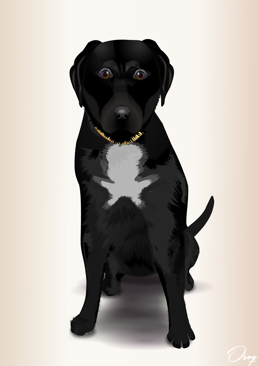Dog Cartoon Portrait