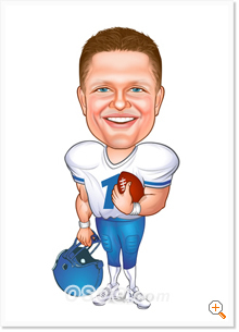Caricatures Football