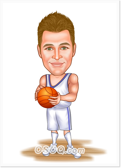 Basketball Player Caricature