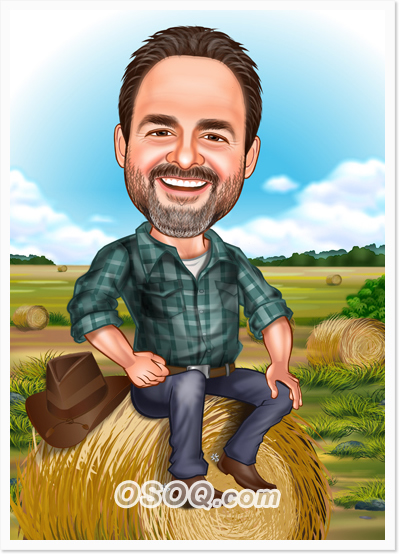 Farm Farmer Caricature