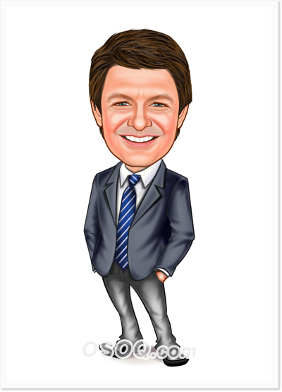 Business Administrator Caricature