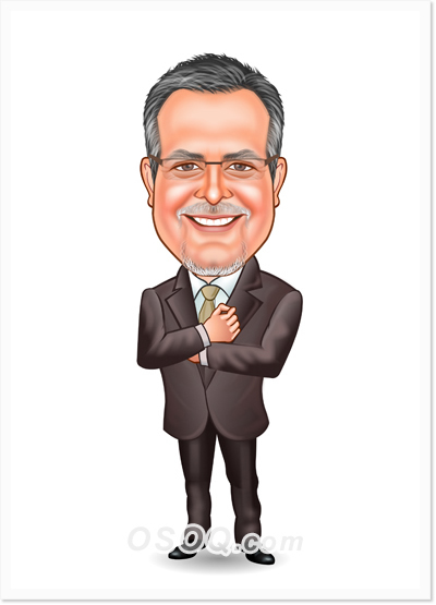 Chief Executive Officer Caricature