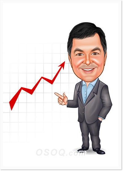 Budgeter Fund Manager Caricature