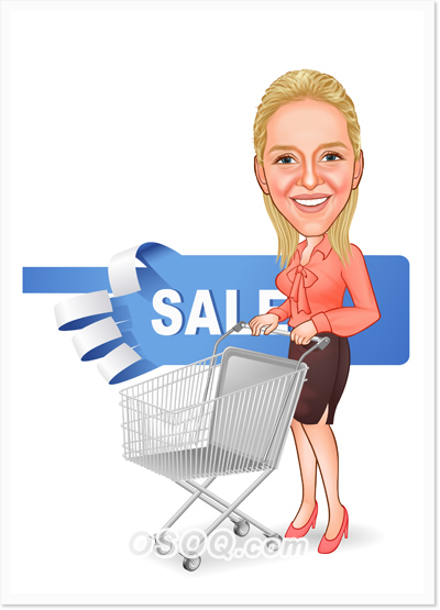 Business Purchasing Agent Caricature