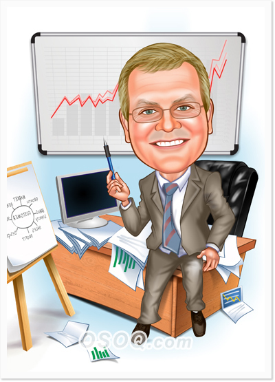Office Manager Caricatures