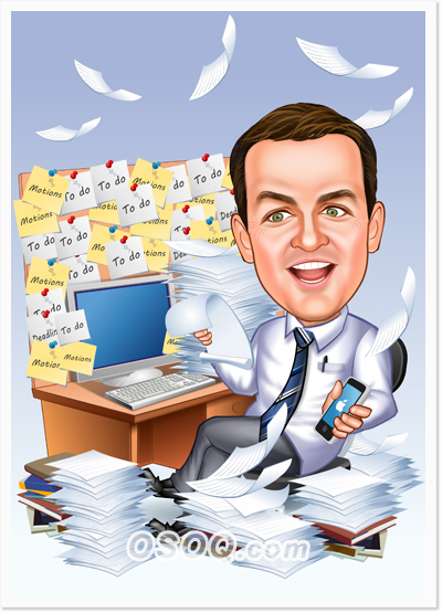 Office Worker Caricature