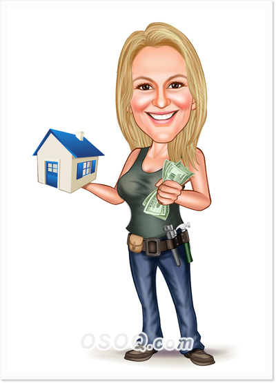 House Maintaining Caricature
