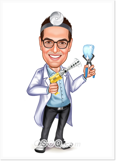 Medical Surgeon Dentist Caricatures