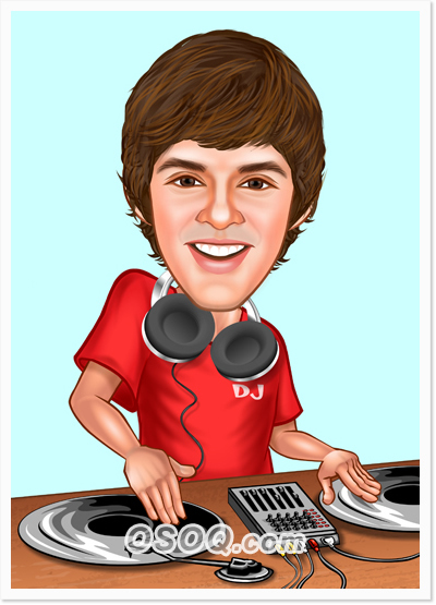 Music DJ Caricatures
