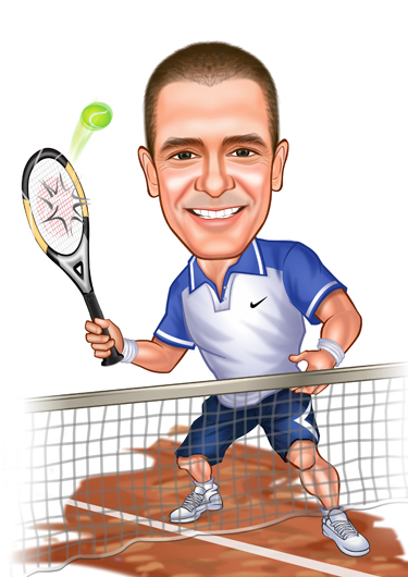 French Open Caricatures
