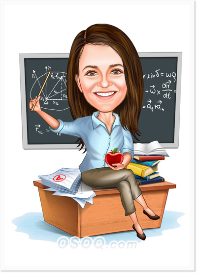 Teacher Caricature | Osoq.com
