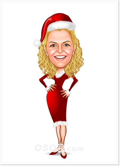 Christmas Greeting Caricatures