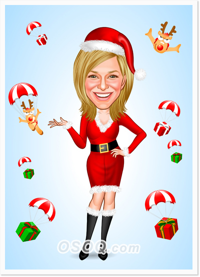Christmas Gift Caricature