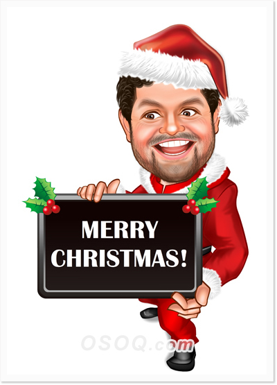 Christmas Mock Up Caricature