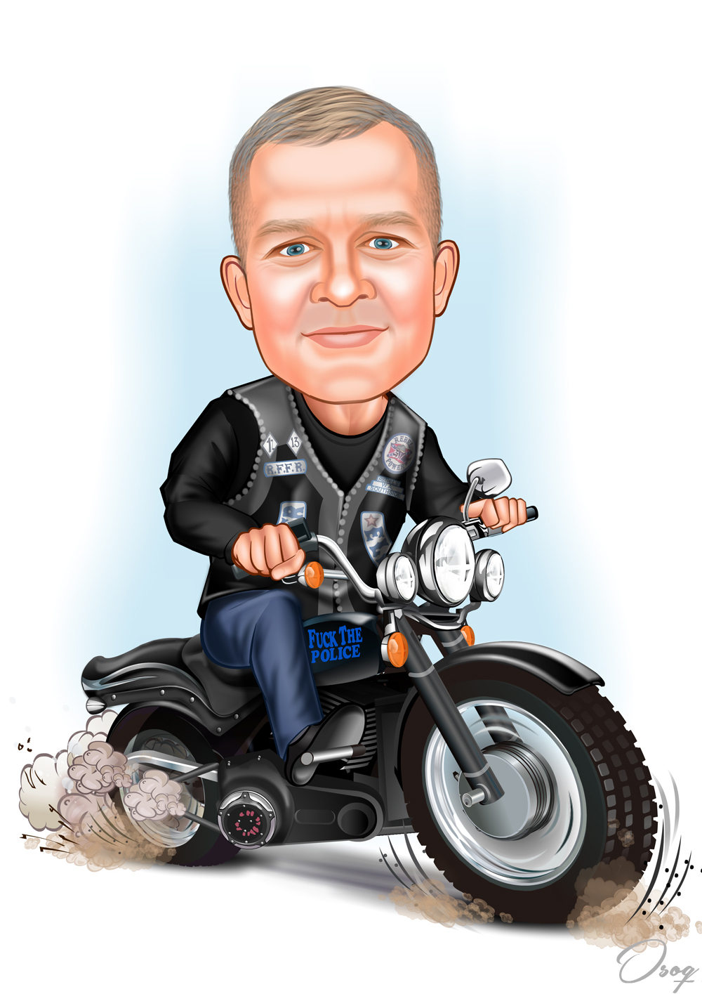 Motorcyclist Portrait