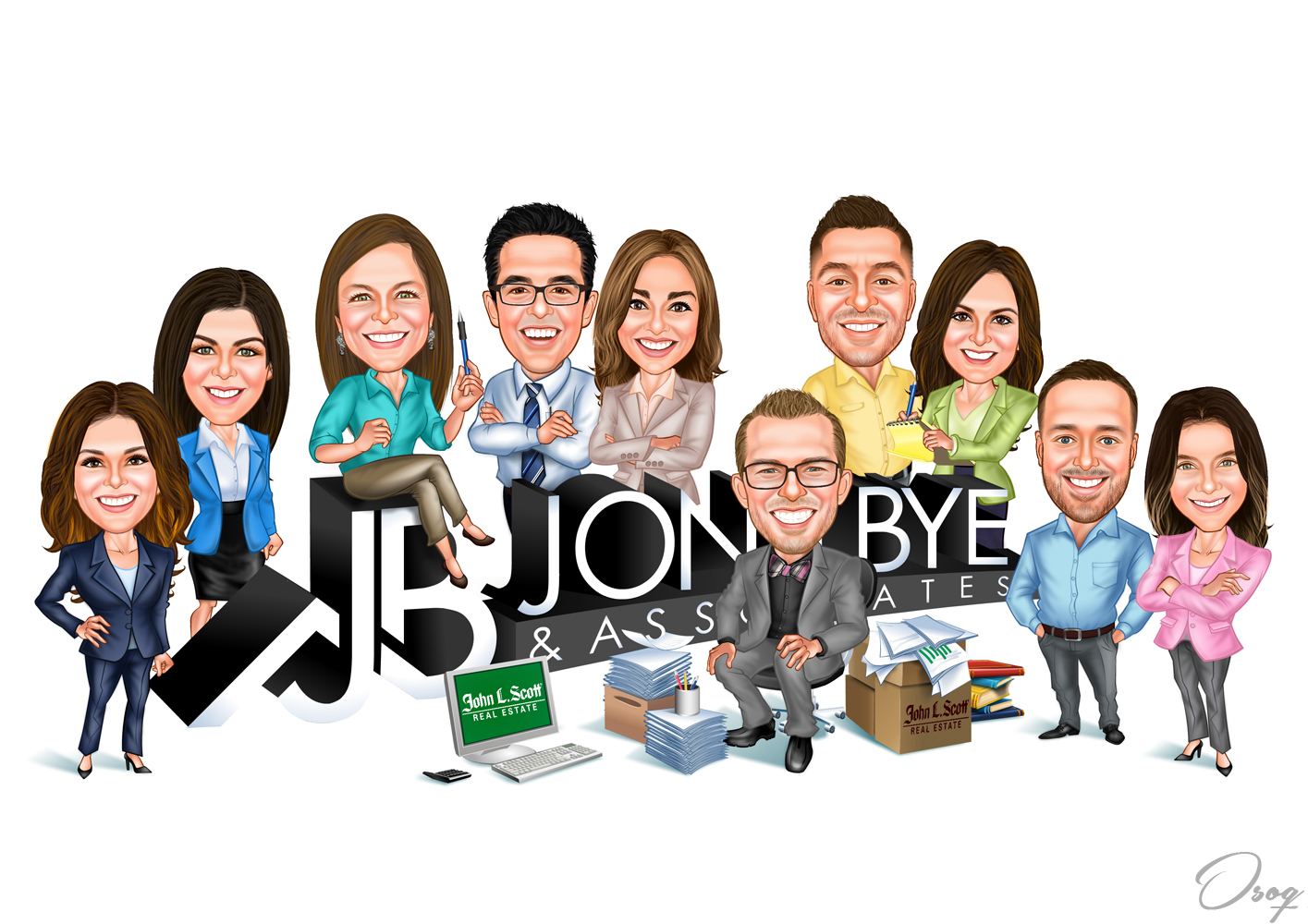 Colleague Personalized Caricature