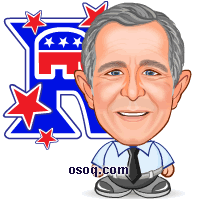 George Walker Bush Cartoon