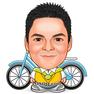 Bicycle Caricature
