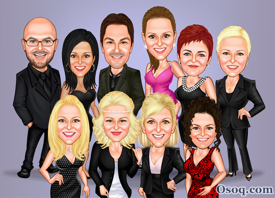 Group Caricature | Osoq.com