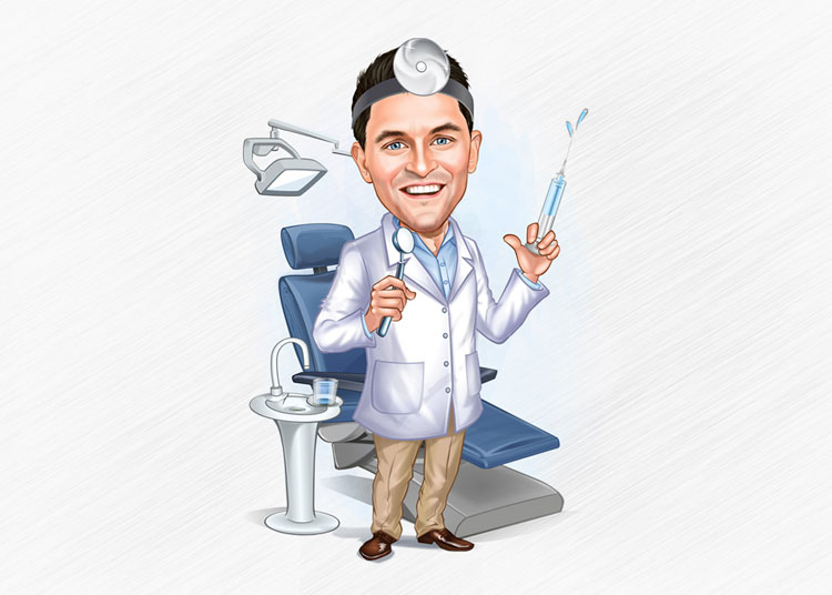 Medical Caricature Image Design