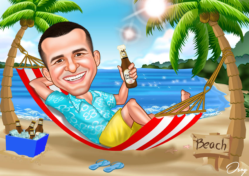 Travel & Vacation Gift Caricature
