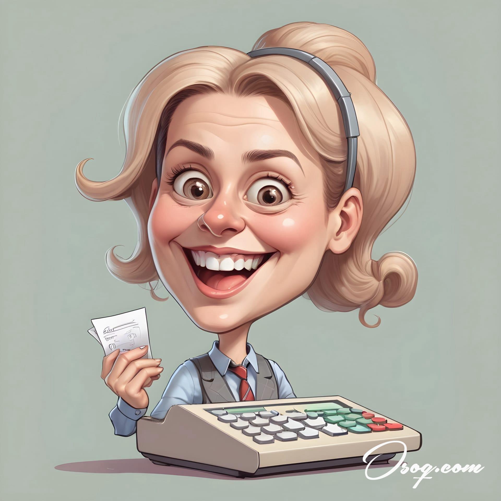 Accountant caricature 01