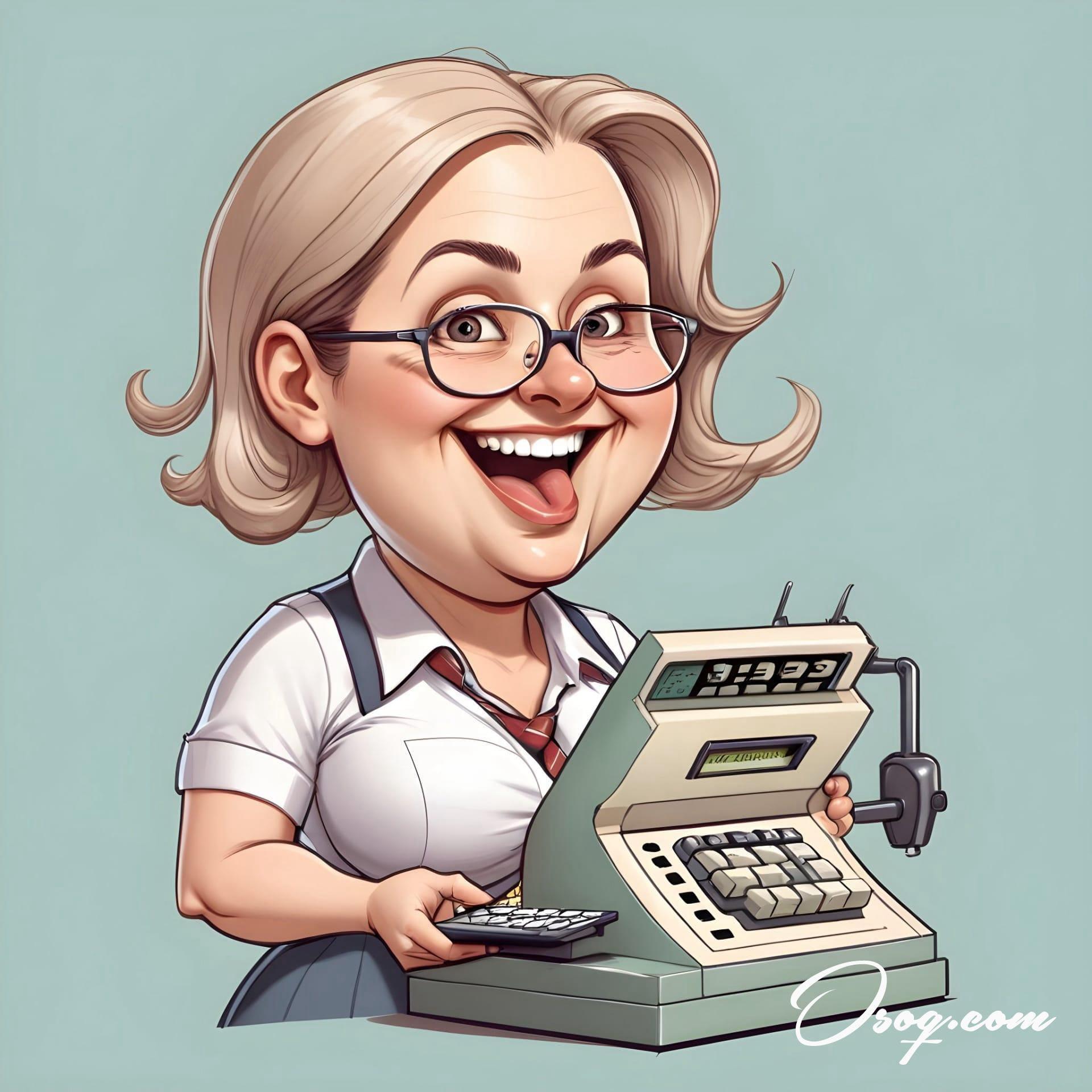 Accountant caricature 02