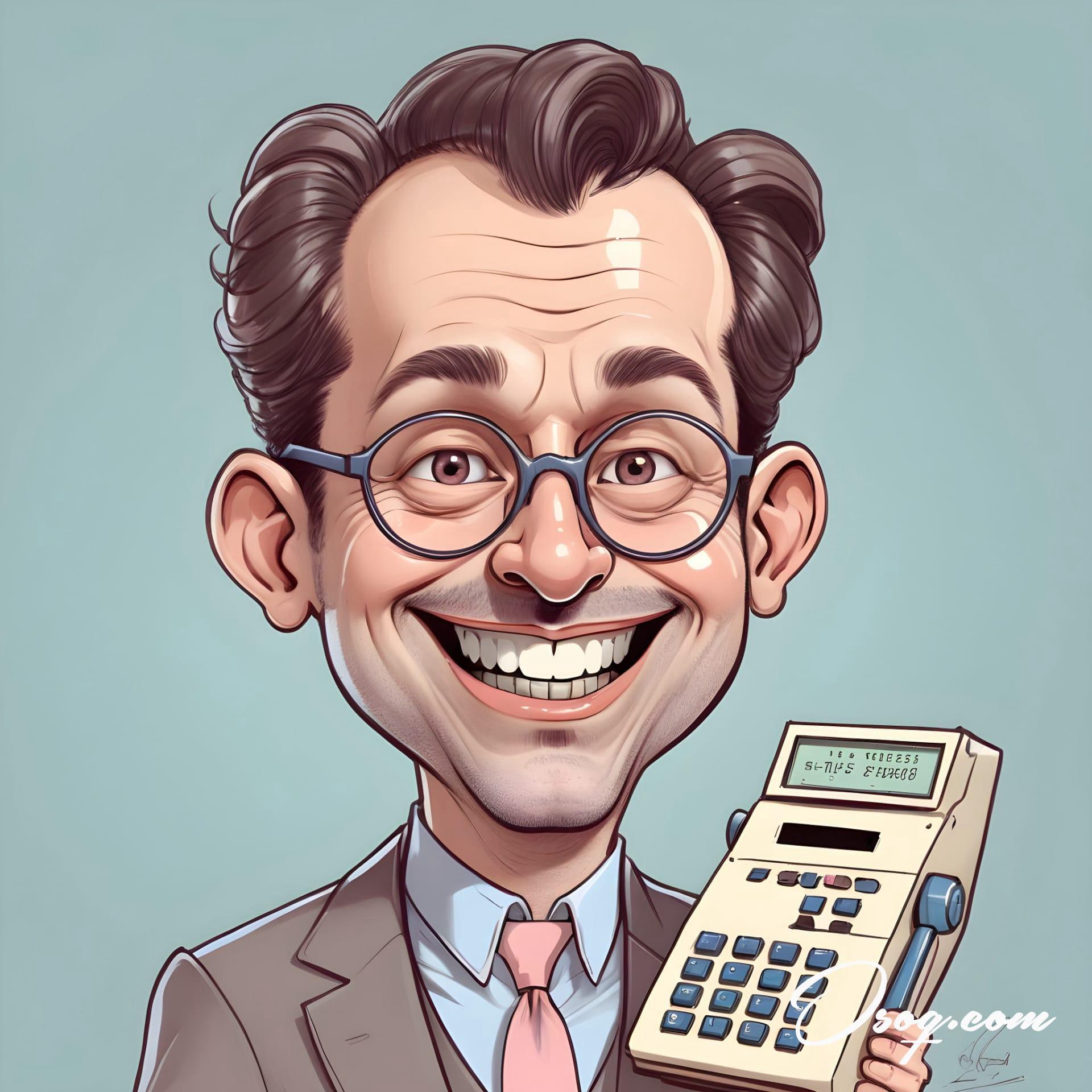 Accountant caricature 12