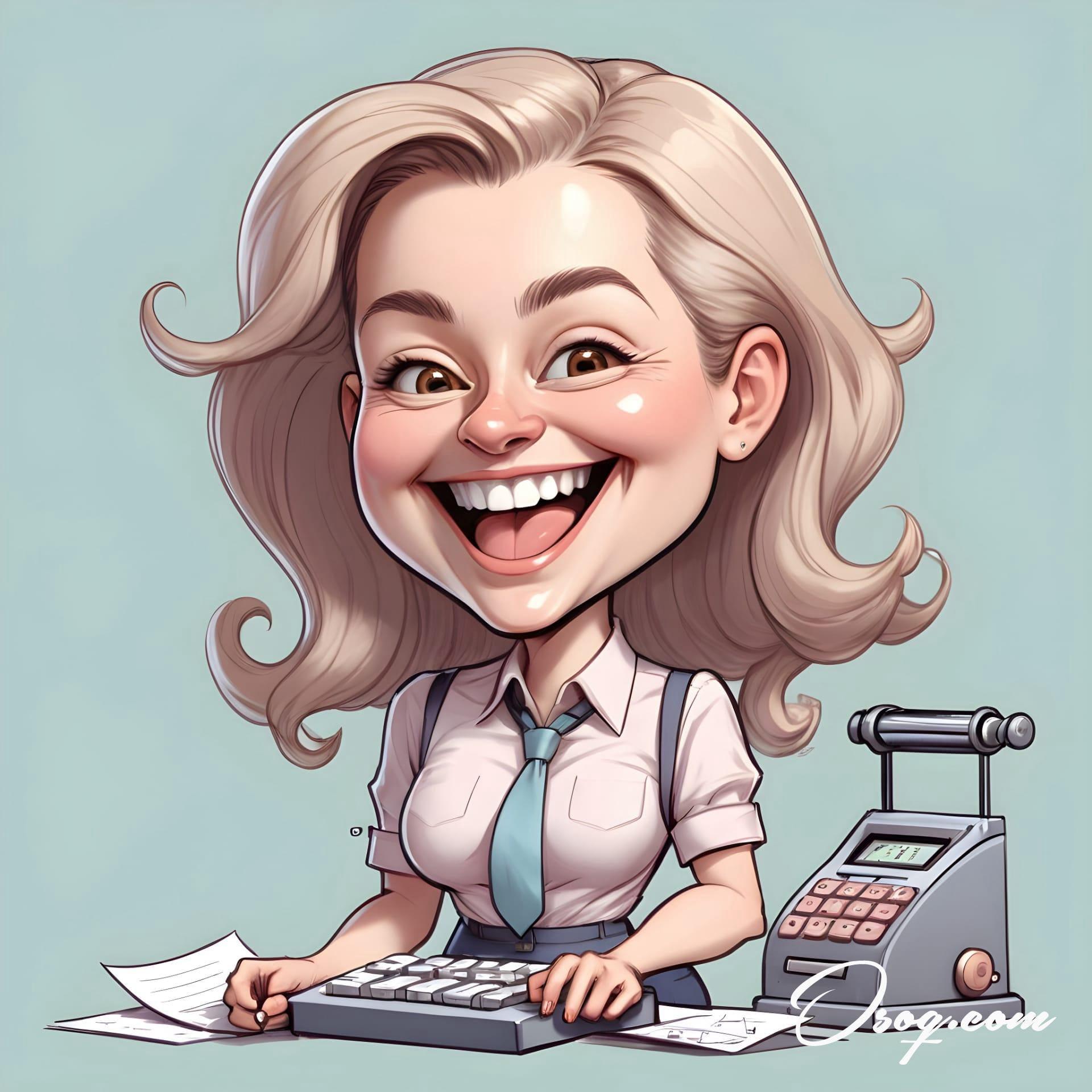 Accountant caricature 17