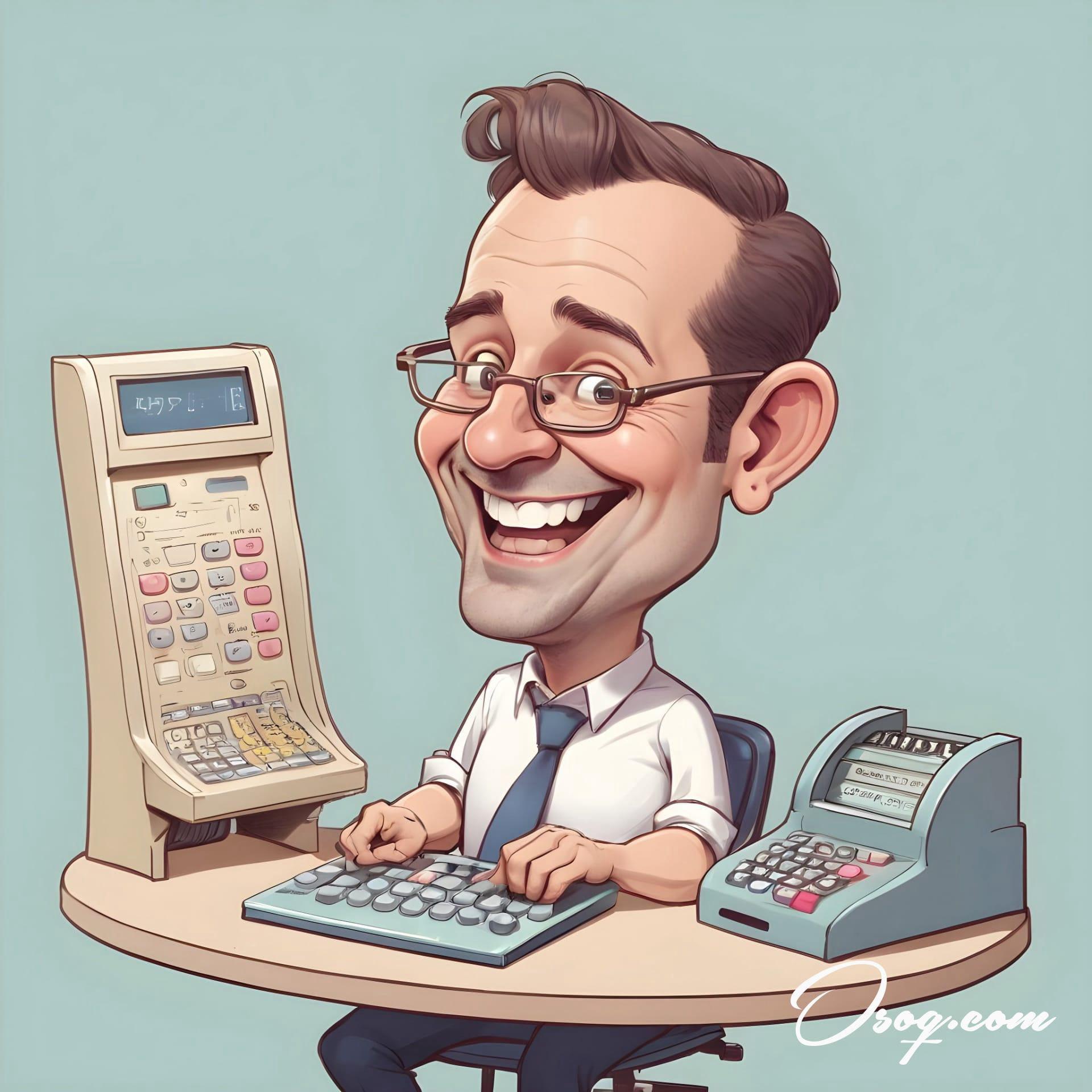 Accountant caricature 19