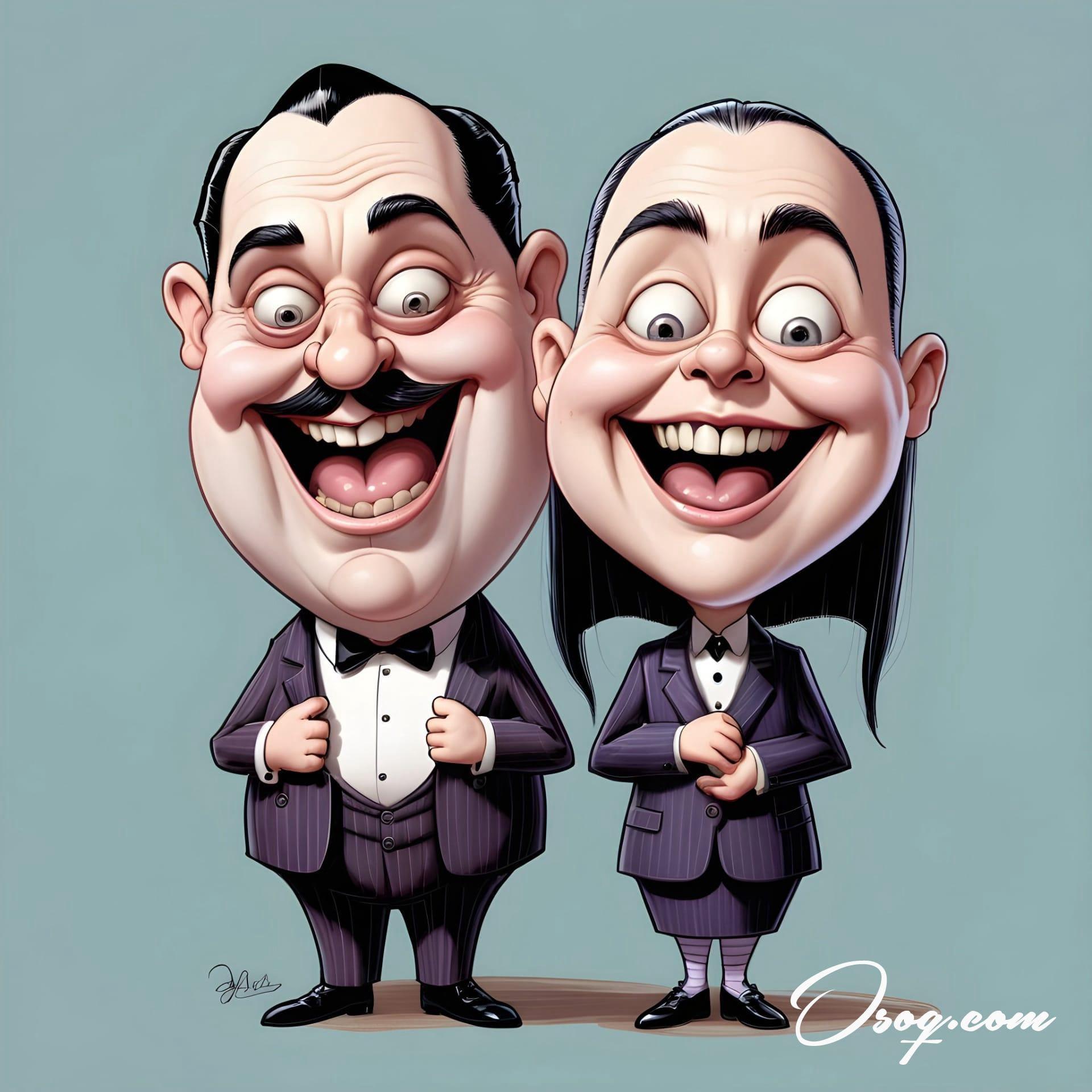 Addams family caricature 04