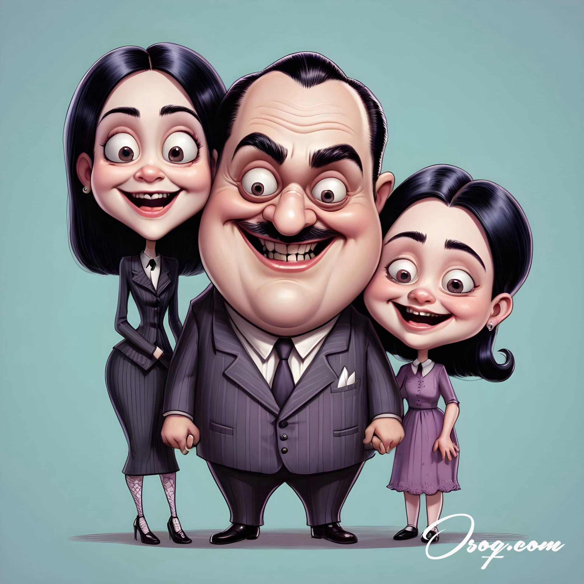 Addams family caricature 08
