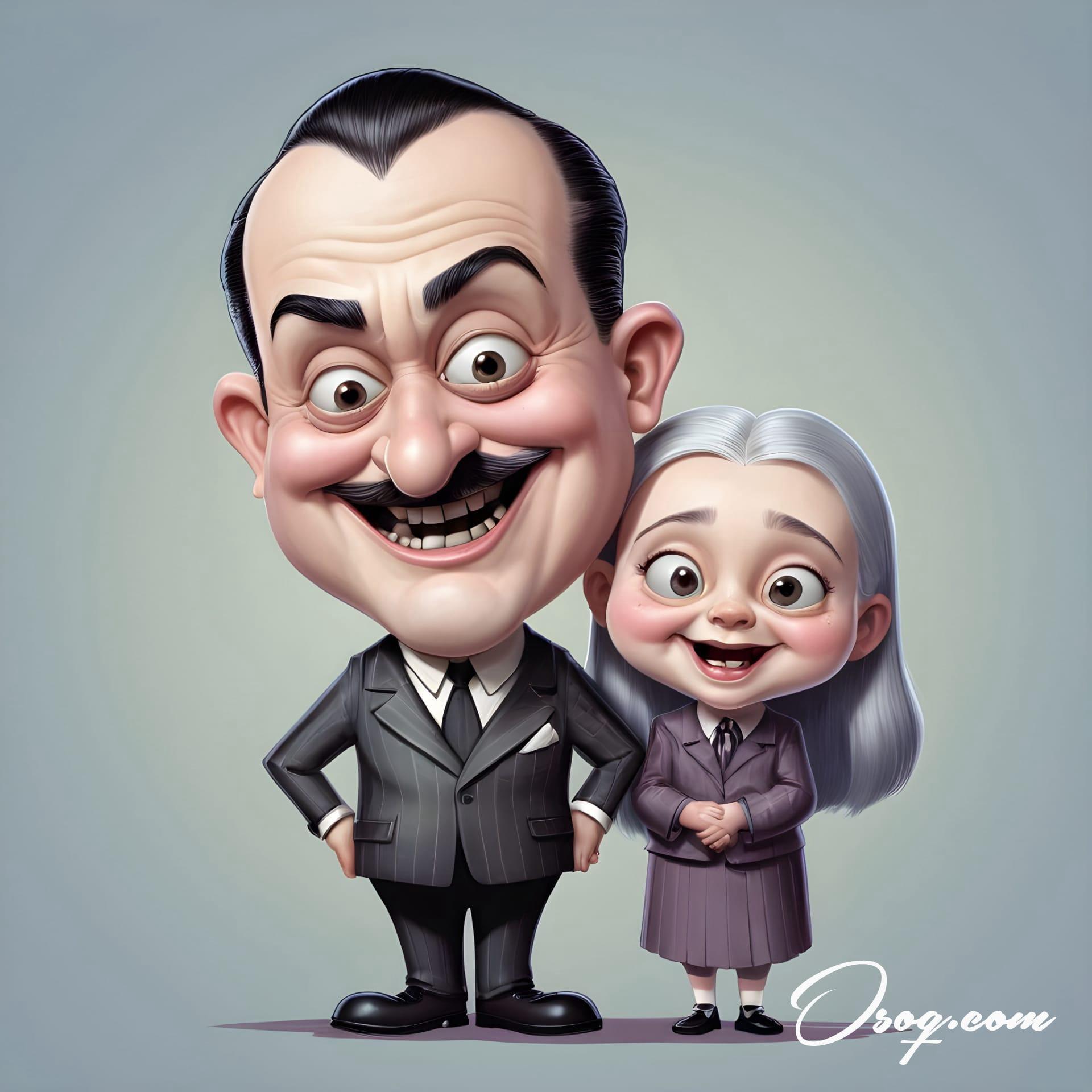 Addams family caricature 11