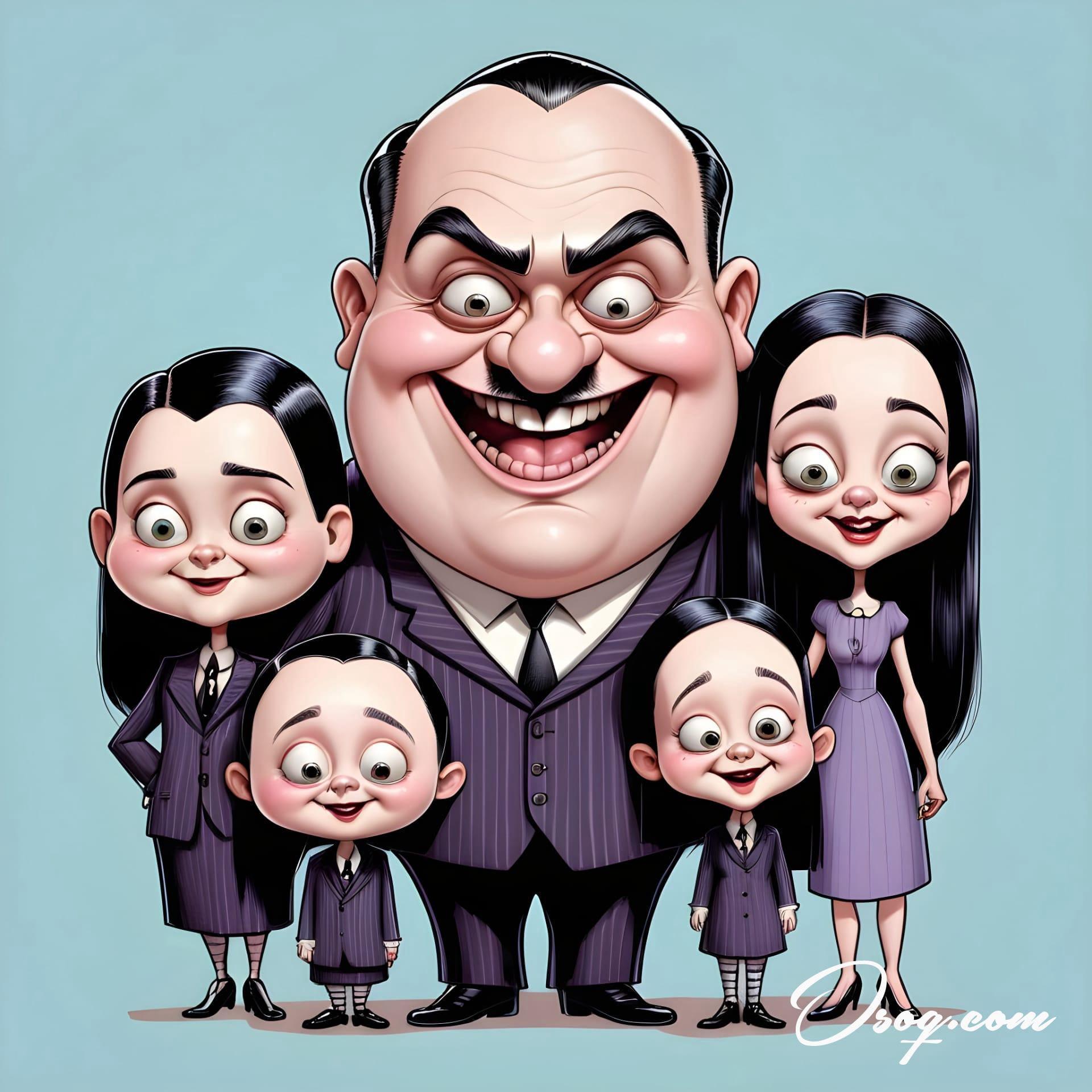 Addams family caricature 15