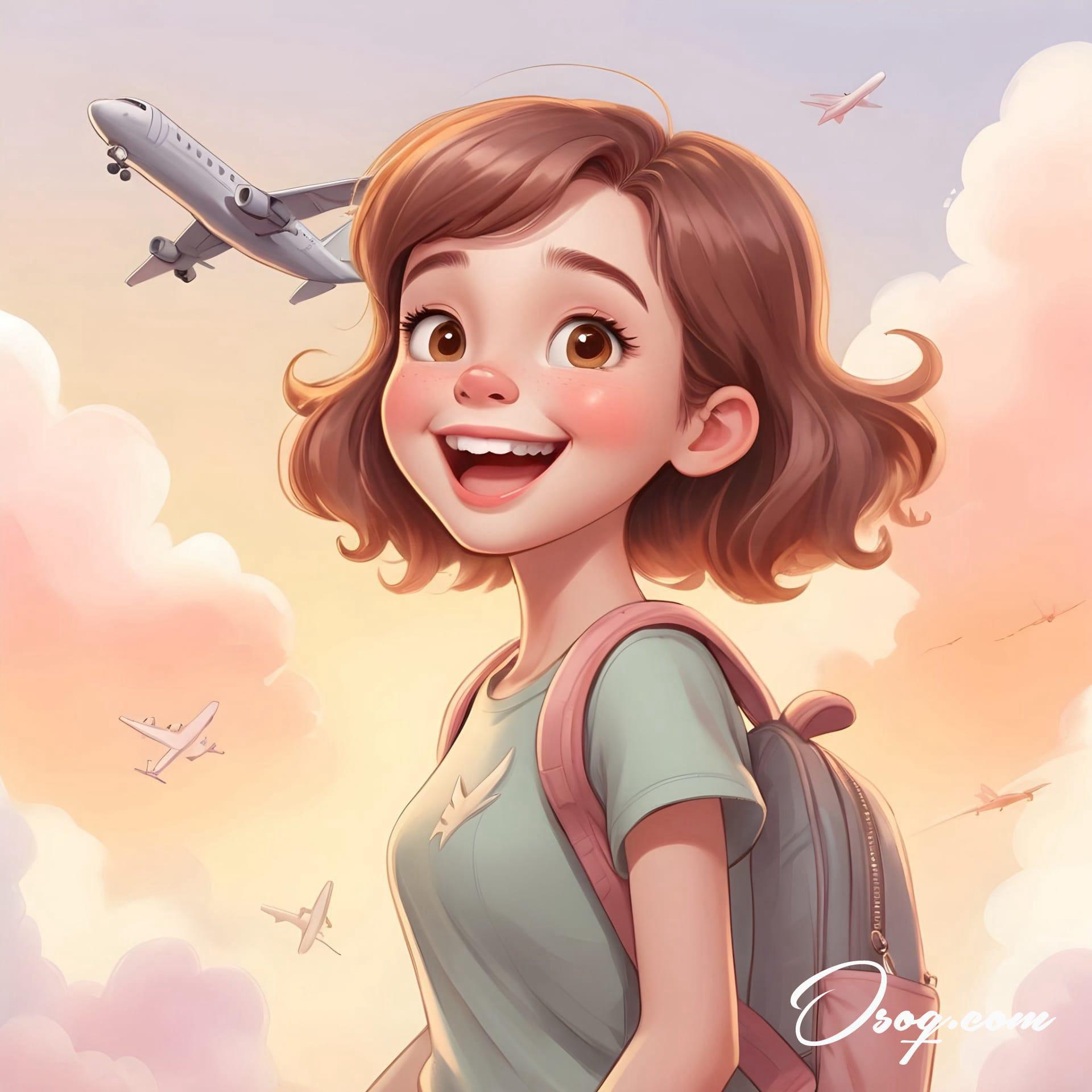Airplane caricature 07