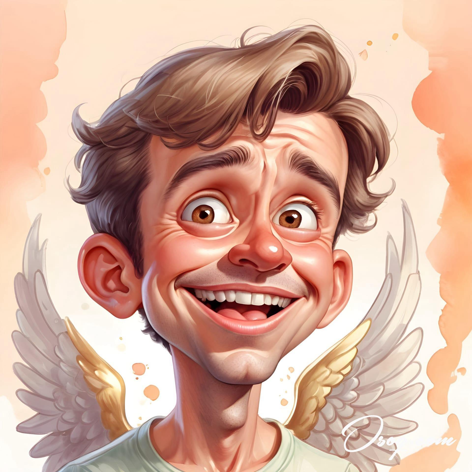 Angel caricature 17