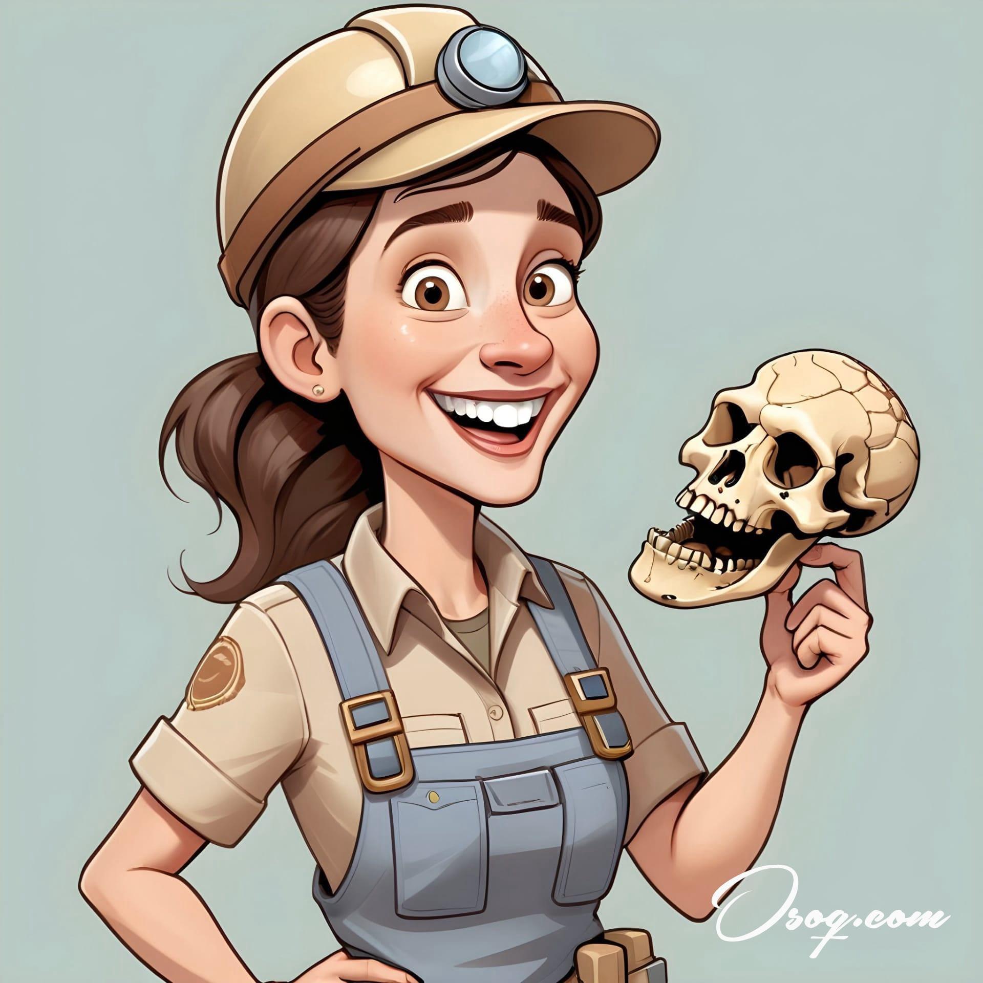 Archaeologist caricature 05