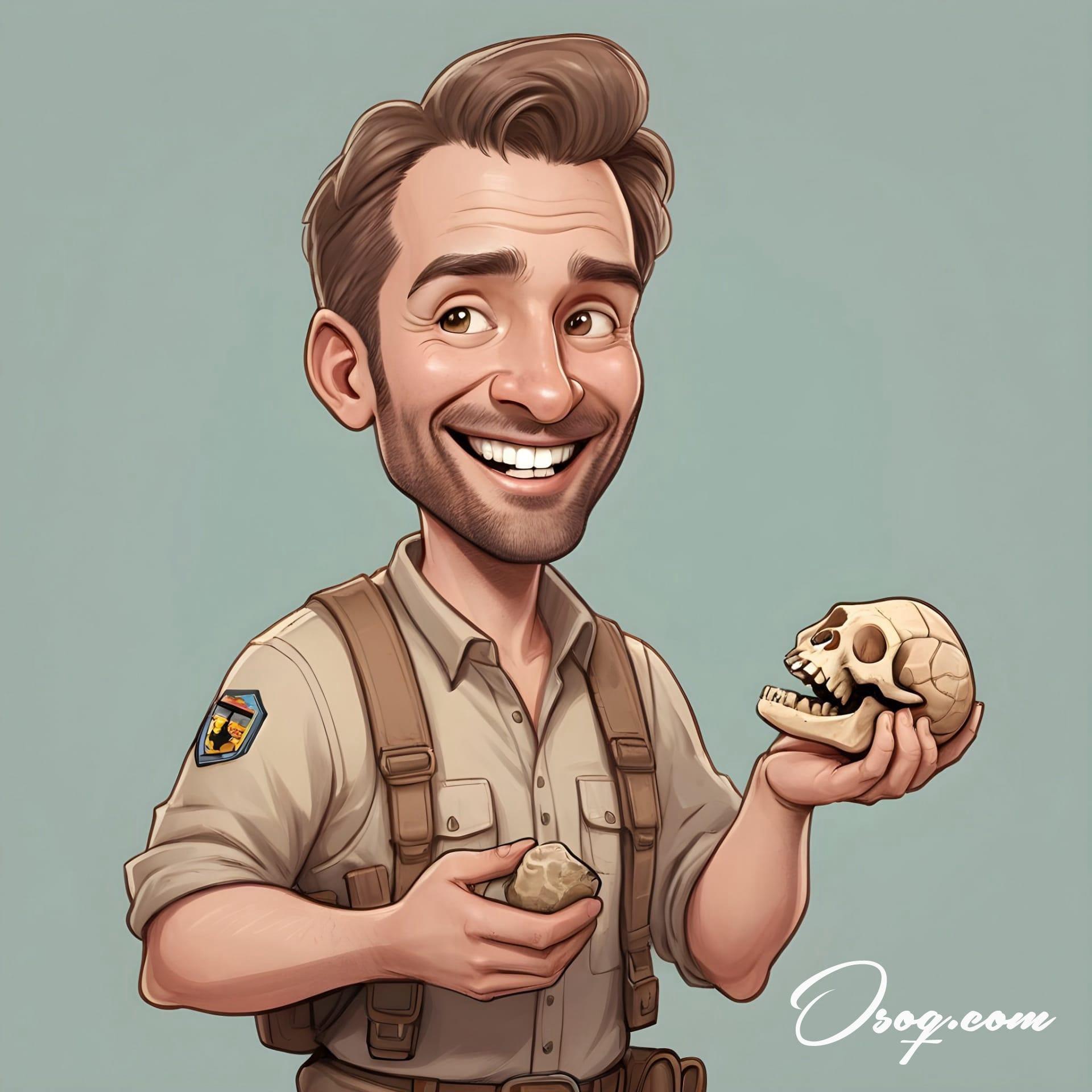 Archaeologist caricature 09