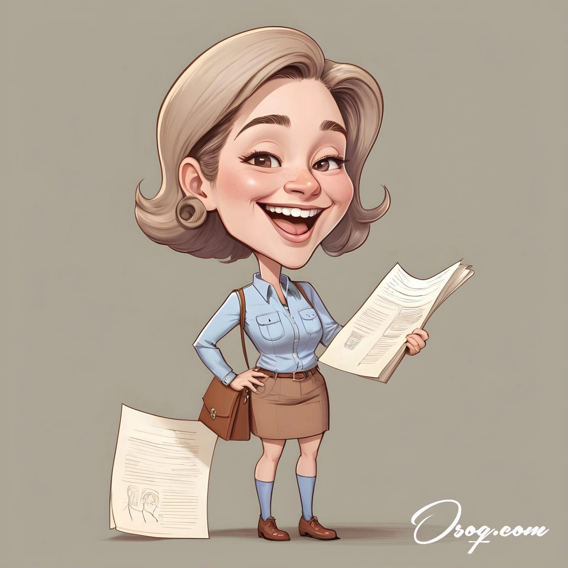 Archivist caricature 07