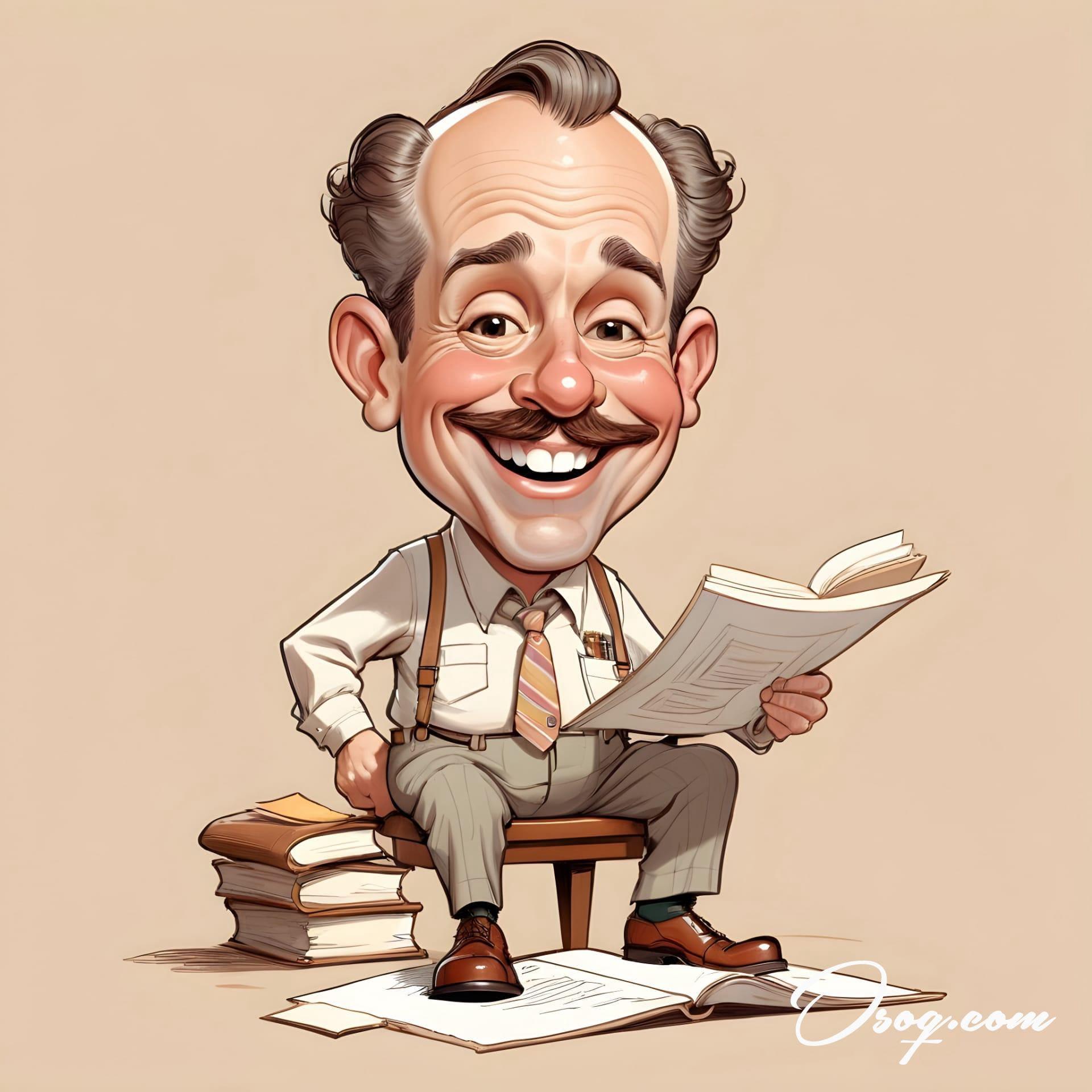 Archivist caricature 10