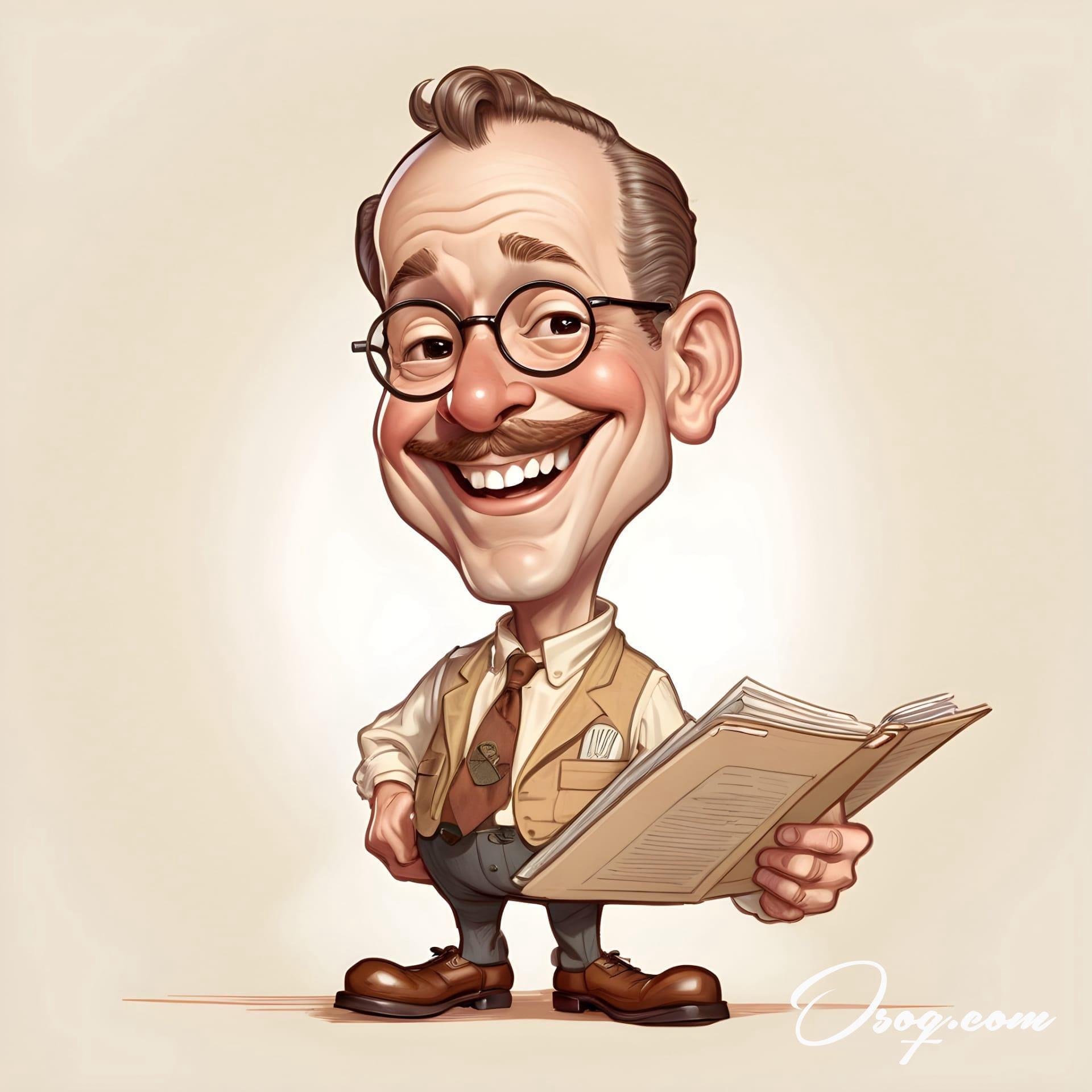 Archivist caricature 15