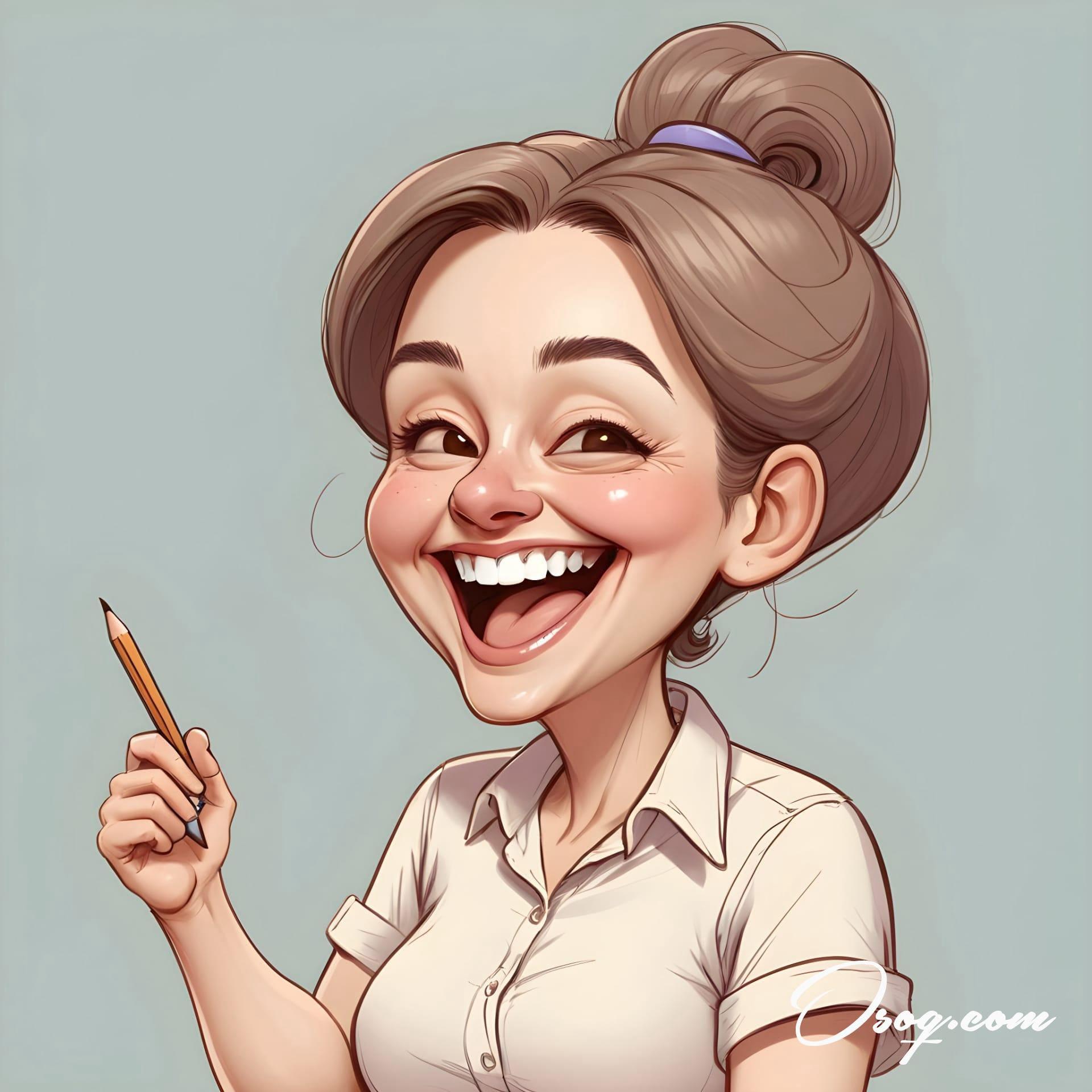 Art teacher caricature 10