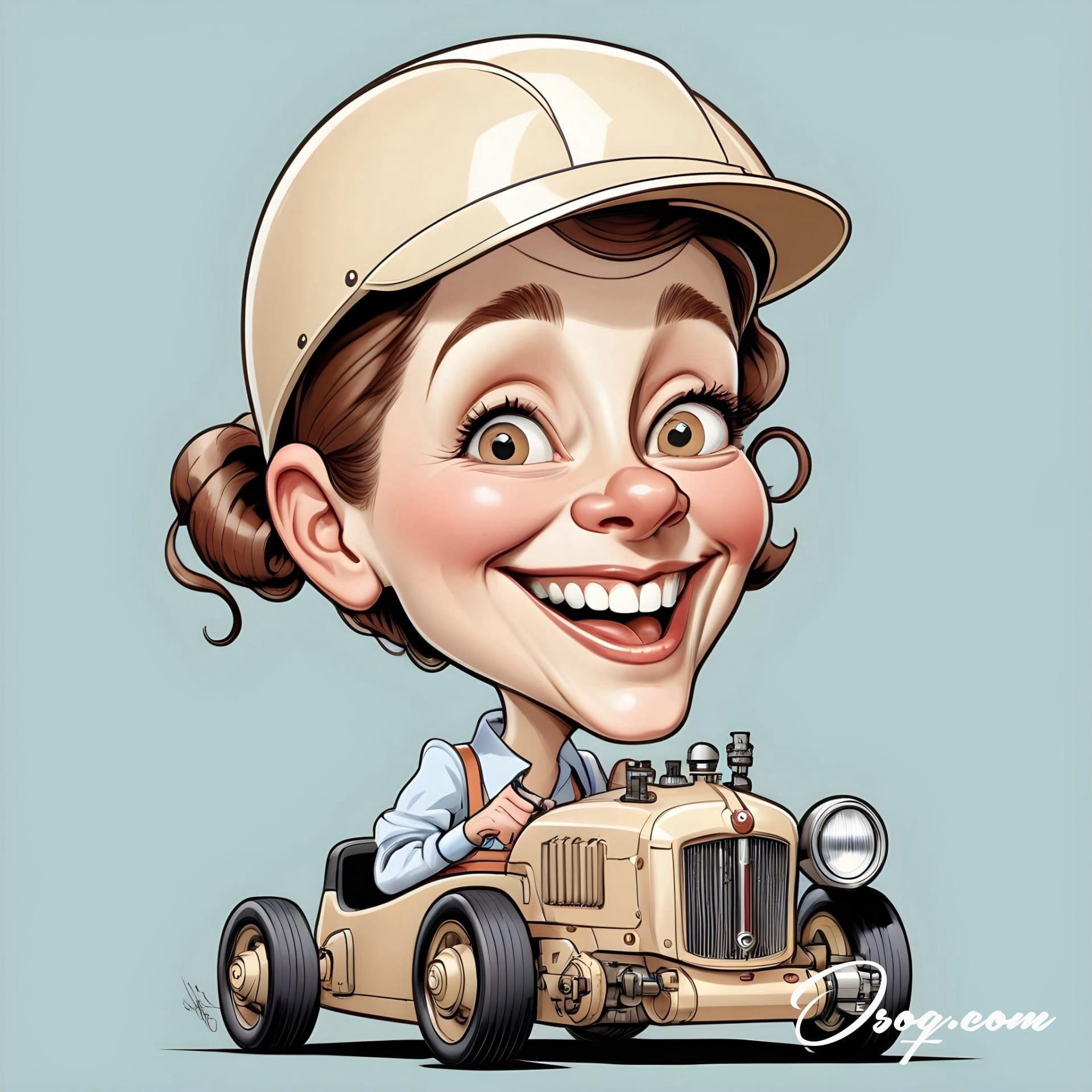 Automotive engineer caricature 02