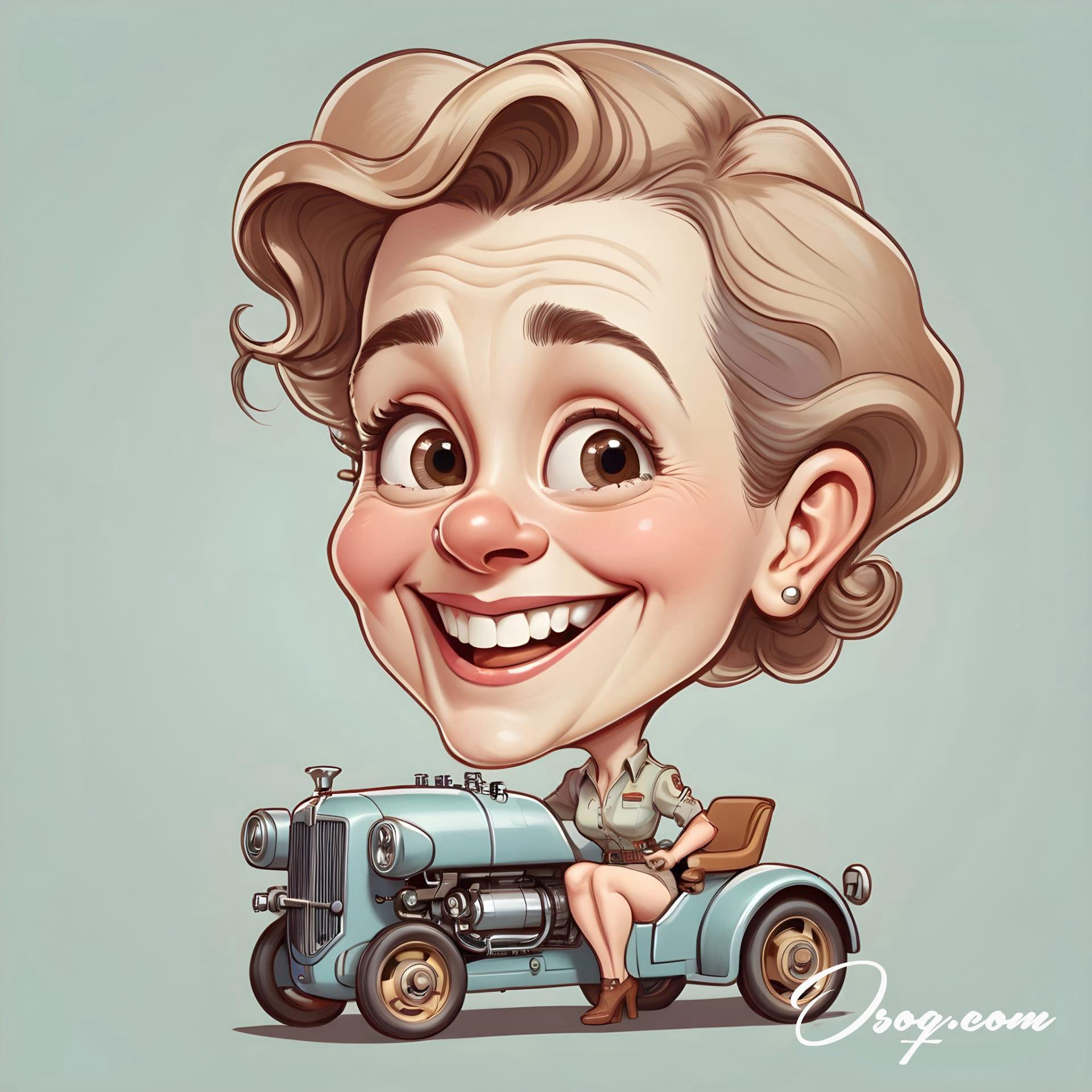 Automotive engineer caricature 16