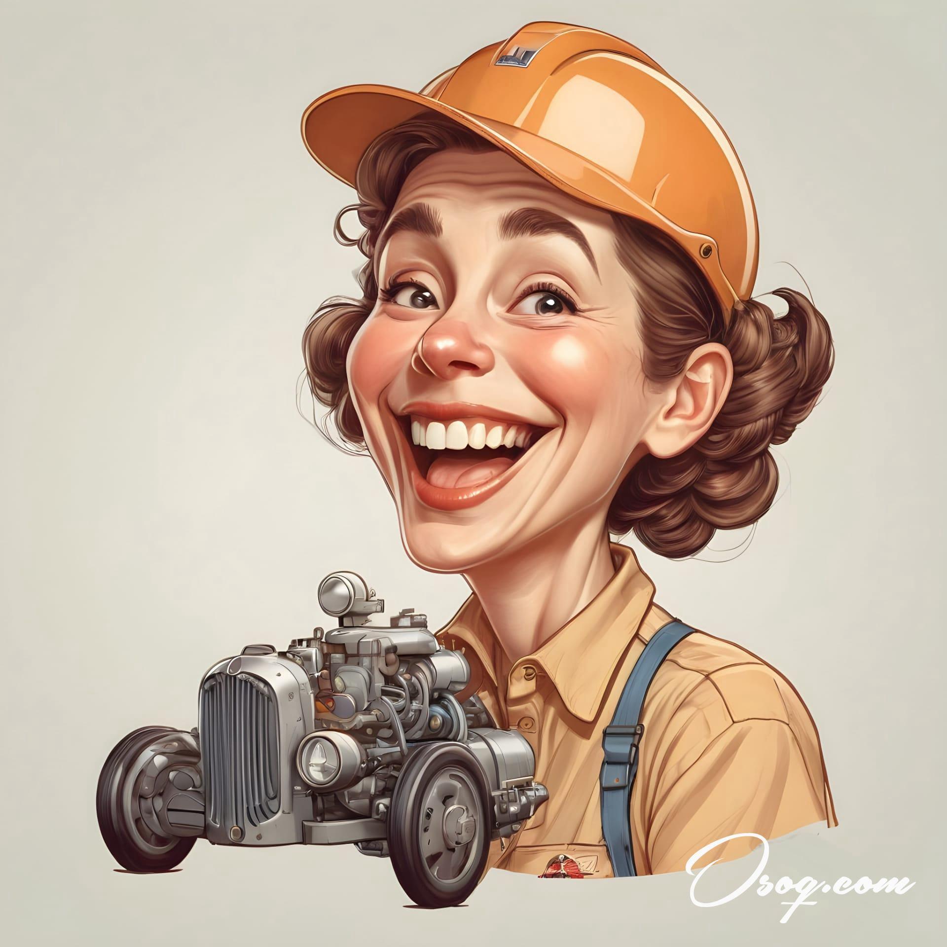 Automotive engineer caricature 19