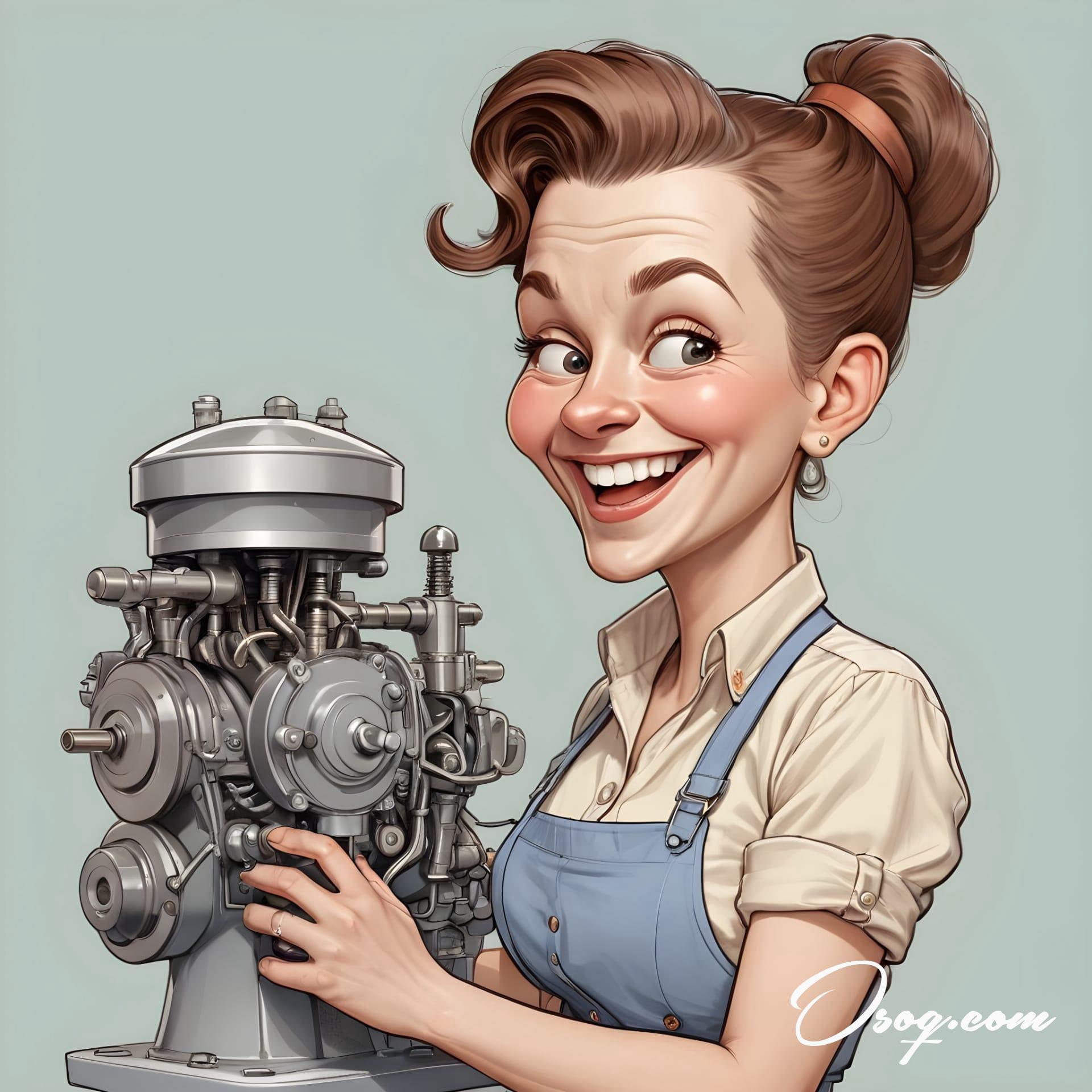 Automotive engineer caricature 20